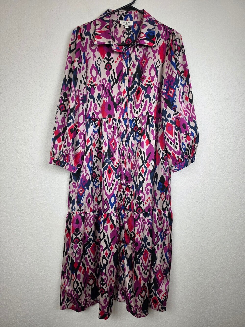 Anthropologie Umgee Small Printed Long Sleeve Dress